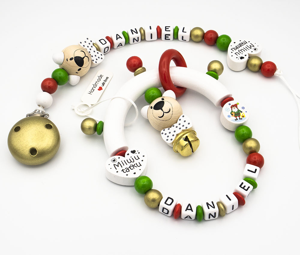 Set chrastítko a klip CHRISTMAS